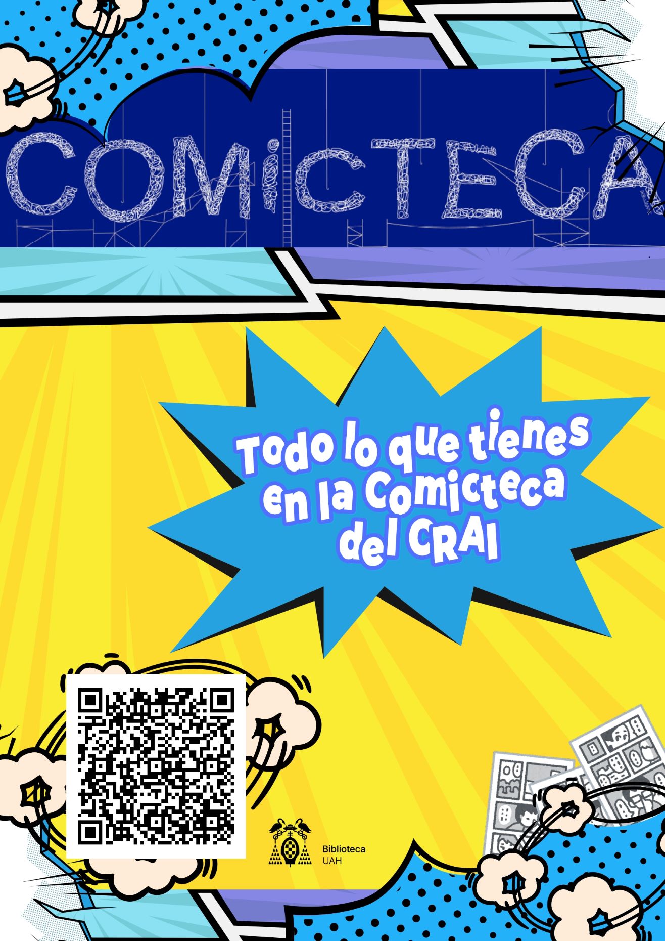 Exposición Comicteca en el CRAI 